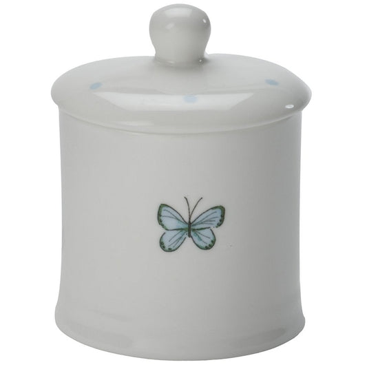 Blue Butterfly Sugar Bowl